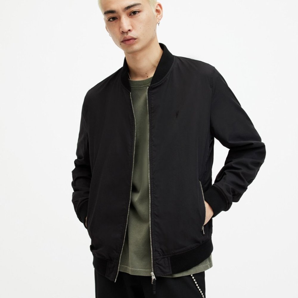 All Saints Mens Bassett Bomber Jacket Size 2XL